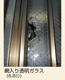 網入り透明ガラス